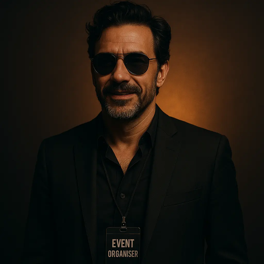 Event organizer managing live events with Live in the Movent platform