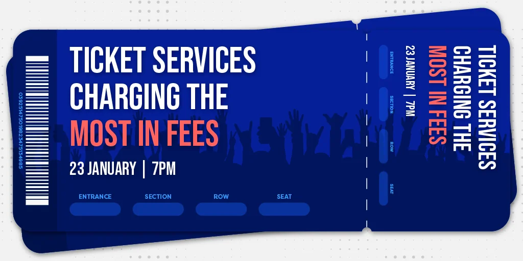 Ticket fee breakdown showing where hidden fees actually go